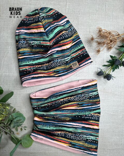 Parastās beanie cepures un komplekti ar šalli 54-56 cm galvas apkārtmēram