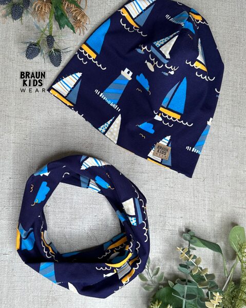 Parastās beanie cepures un komplekti ar šalli 52-54 cm galvas apkārtmēram
