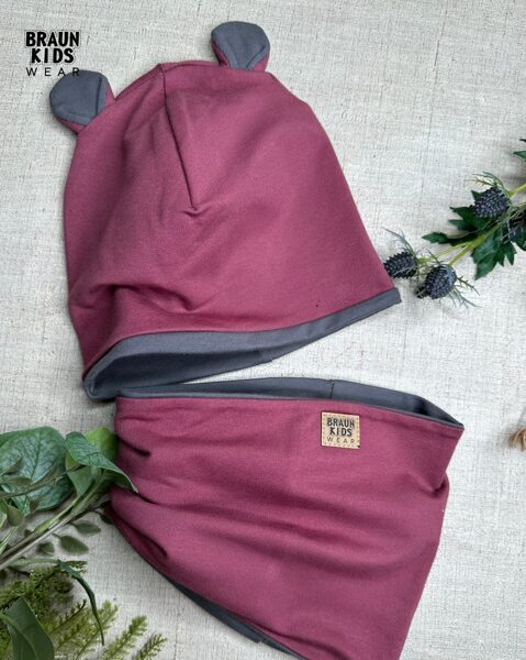 Parastās beanie cepures un komplekti ar šalli līdz 48 cm galvas apkārtmēram