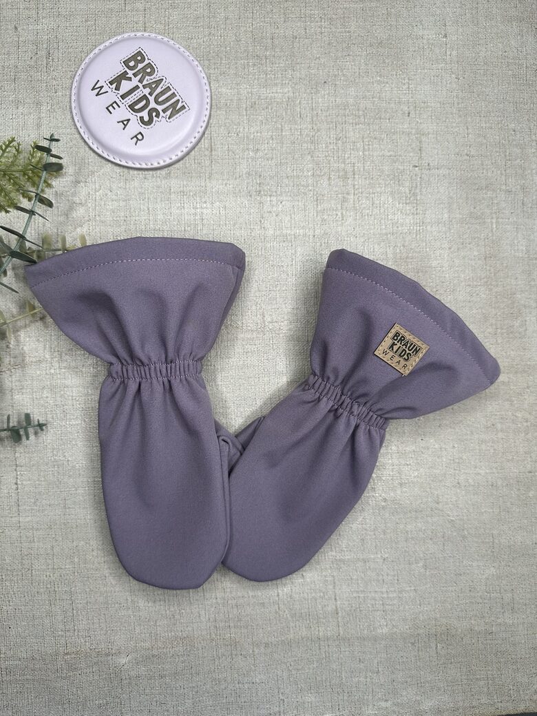 Starpsezonas softshell cimdi  -  Dūmakaini violeti