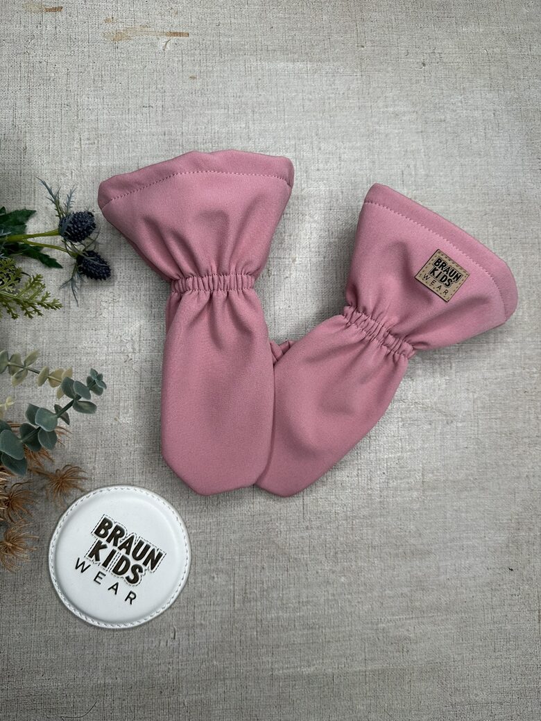 Starpsezonas softshell cimdi - Veci rozā