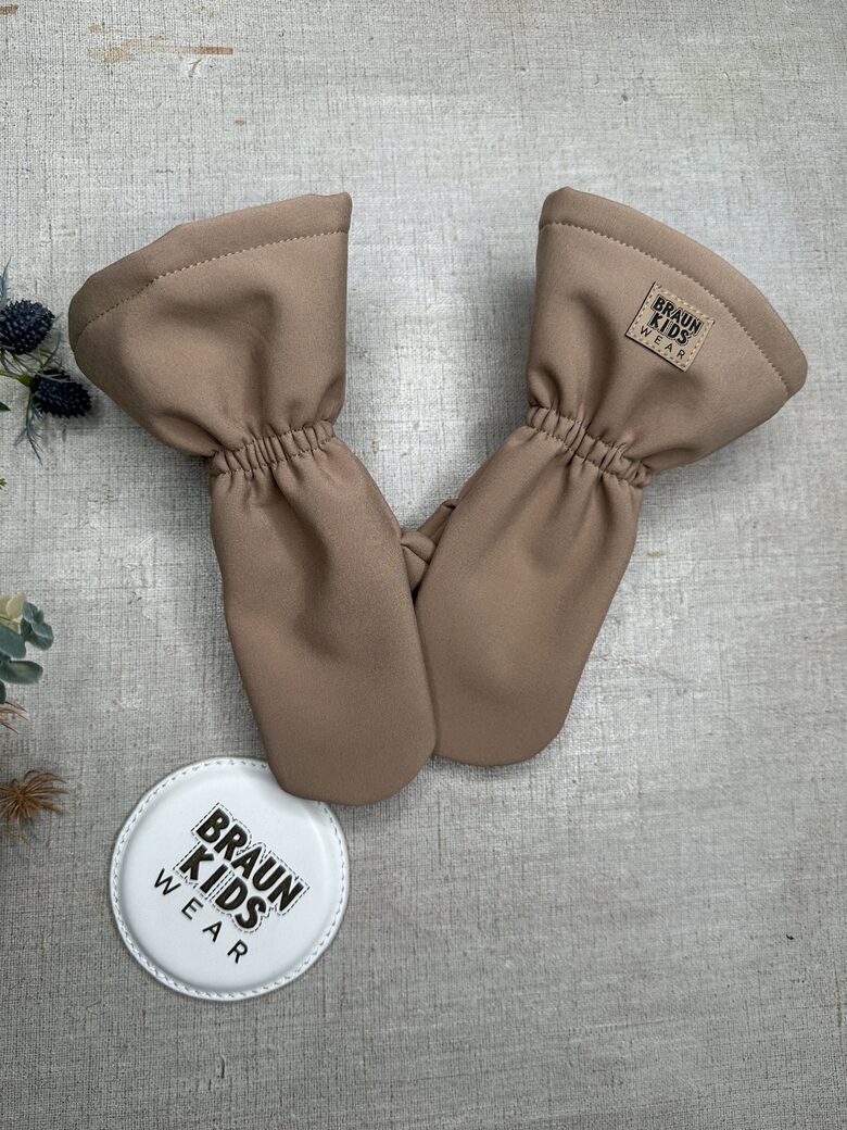 Gatavi starpsezonas softshell cimdi - Camel