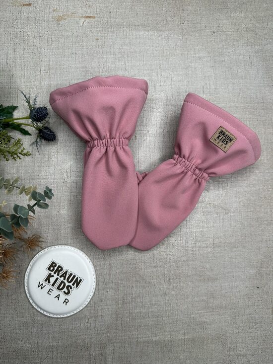 Starpsezonas softshell cimdi - Veci rozā