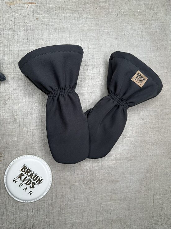 Starpsezonas softshell cimdi - tumši pelēki