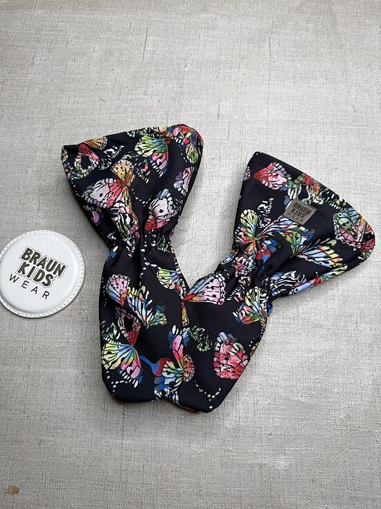 Ready-to-Ship Spring Autumn Softshell Mittens - Abstract Butterflies