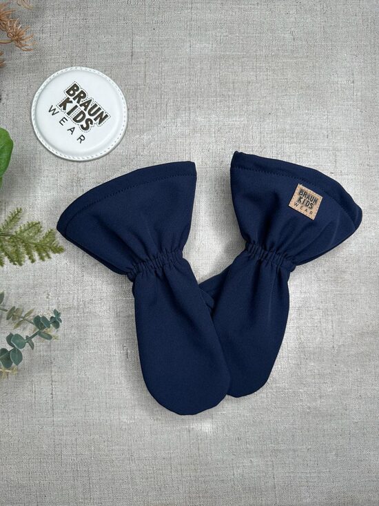 Gatavi starpsezonas softshell cimdi - Tumši zili