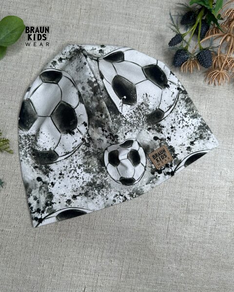 Plānais beanie (kokvilnas trikotāža vienā kārtā) - futbola bumbas 50.izm