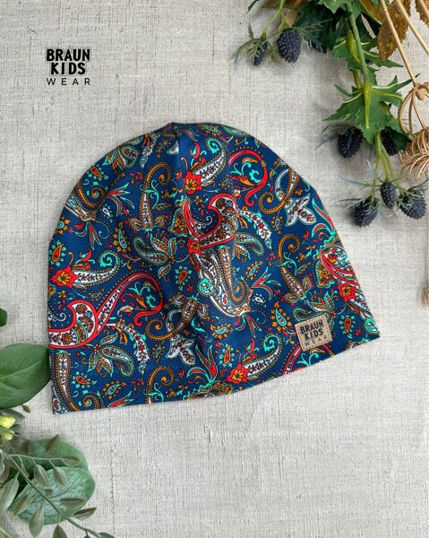 Plānais beanie (kokvilnas trikotāža vienā kārtā) - nierīšu raksts 52izm