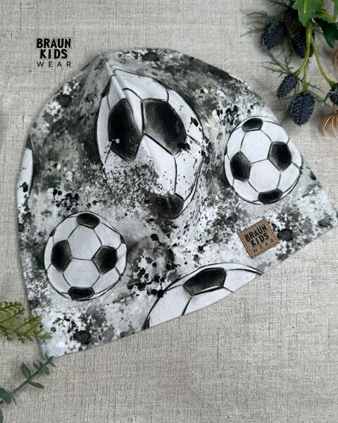 Plānais beanie (kokvilnas trikotāža vienā kārtā) - futbola bumbas 48.izm