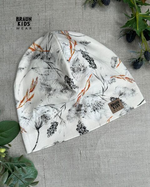 Plānais beanie (kokvilnas trikotāža vienā kārtā) - smilgas 50izm