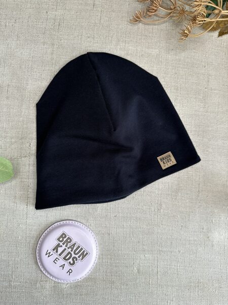 Starpsezonas beanie cepure -  Navy zila 52-54.izm
